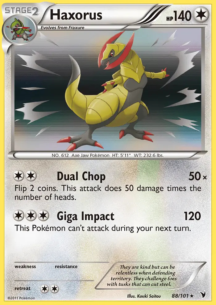 Image of the card Haxorus