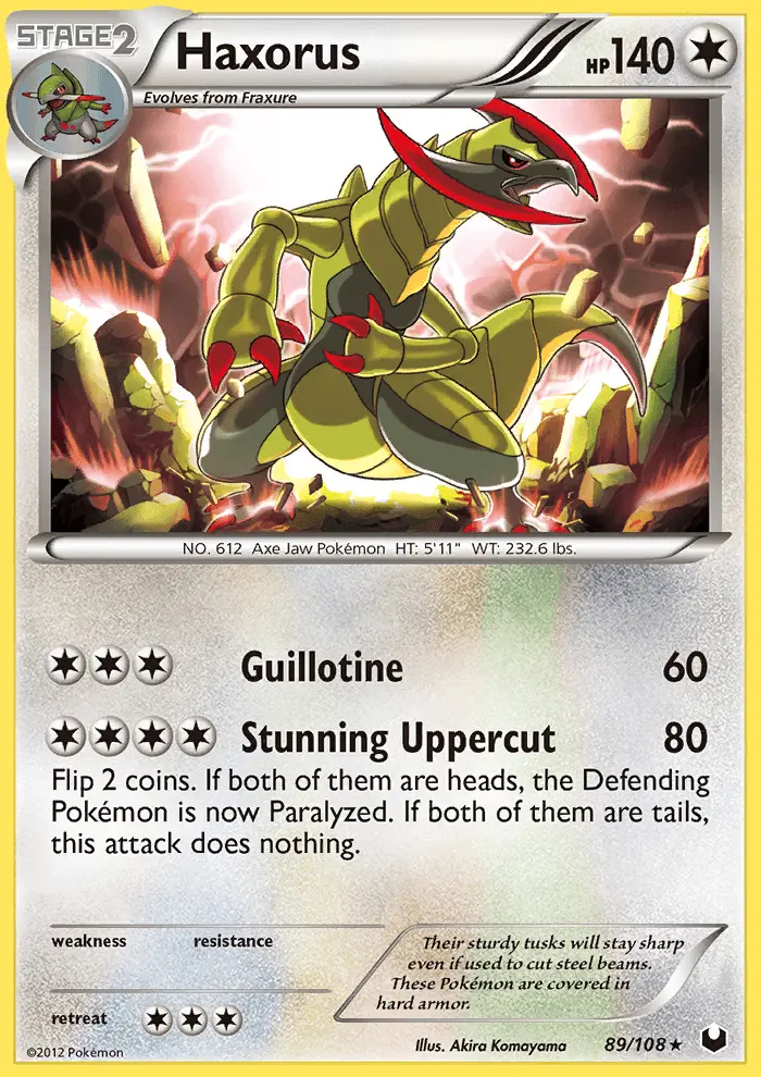 Image of the card Haxorus