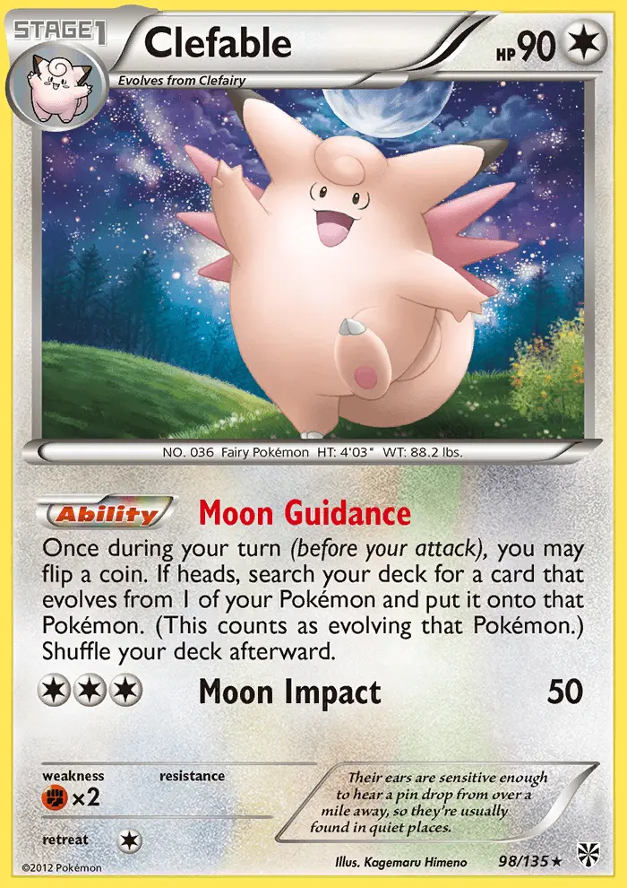 Image of the card Clefable