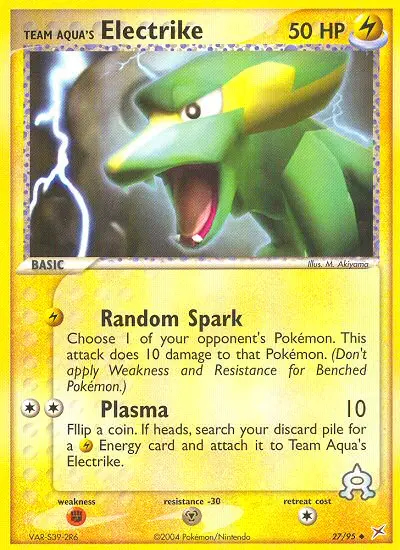 Image of the card Team Aqua's Electrike
