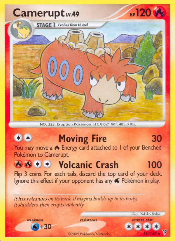 Image of the card Camerupt