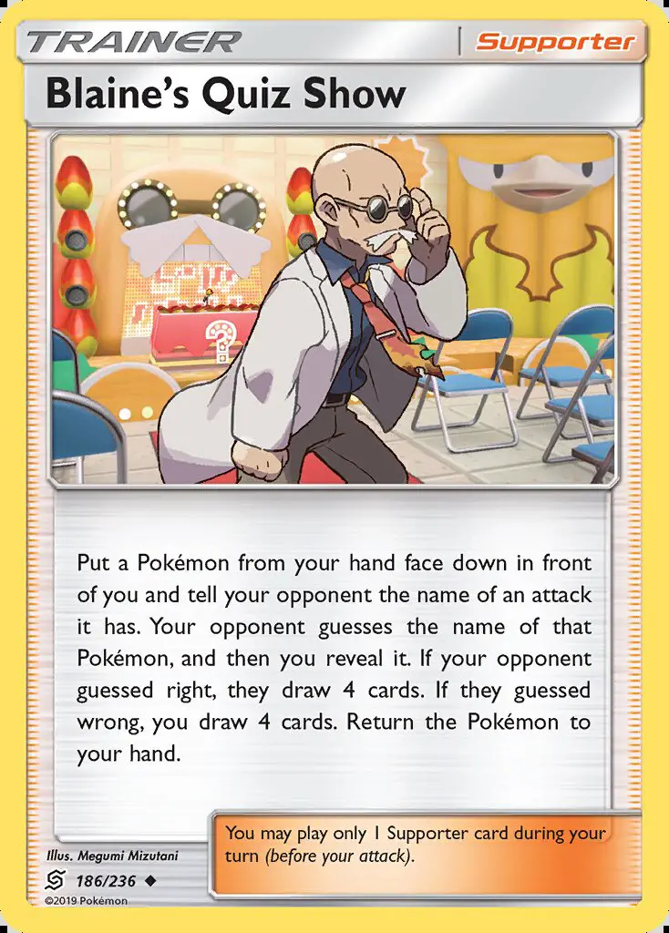Image of the card Blaine’s Quiz Show