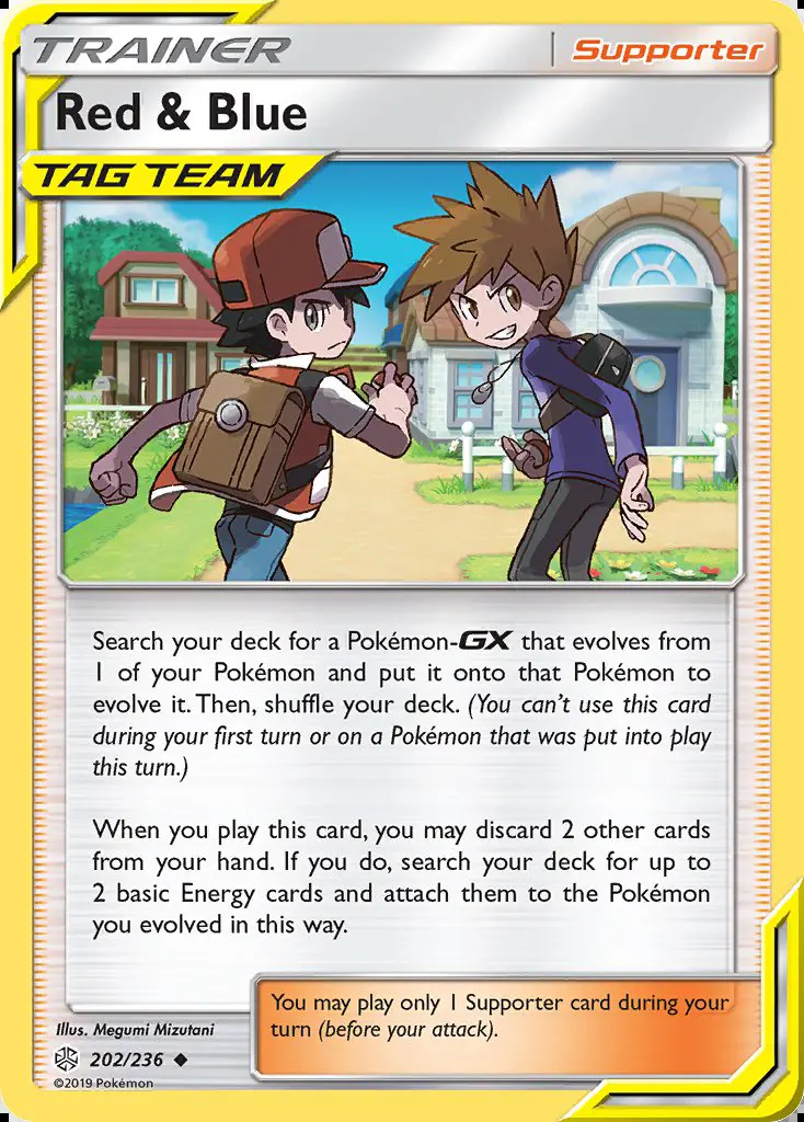 Image of the card Red & Blue