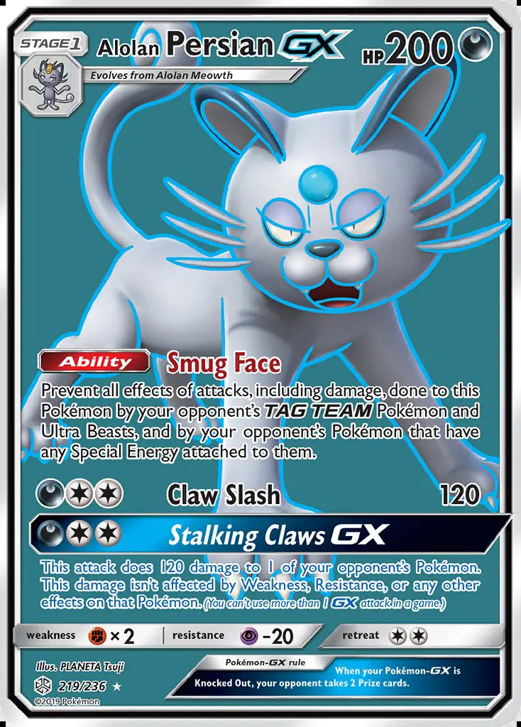Image of the card Alolan Persian GX