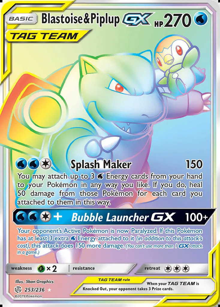Image of the card Blastoise & Piplup GX