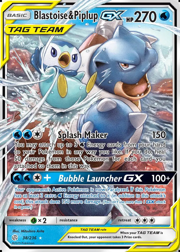 Image of the card Blastoise & Piplup GX