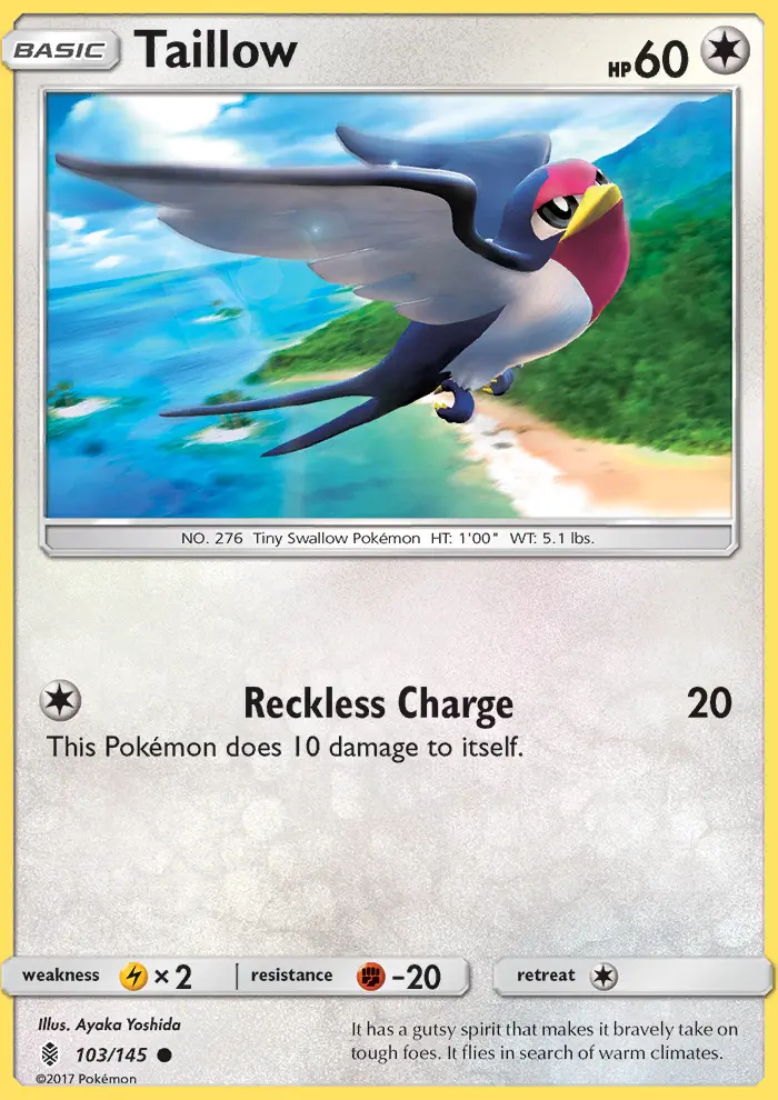 Image of the card Taillow