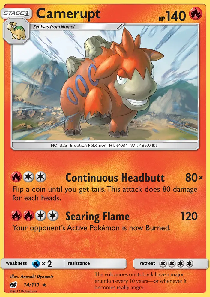 Image of the card Camerupt
