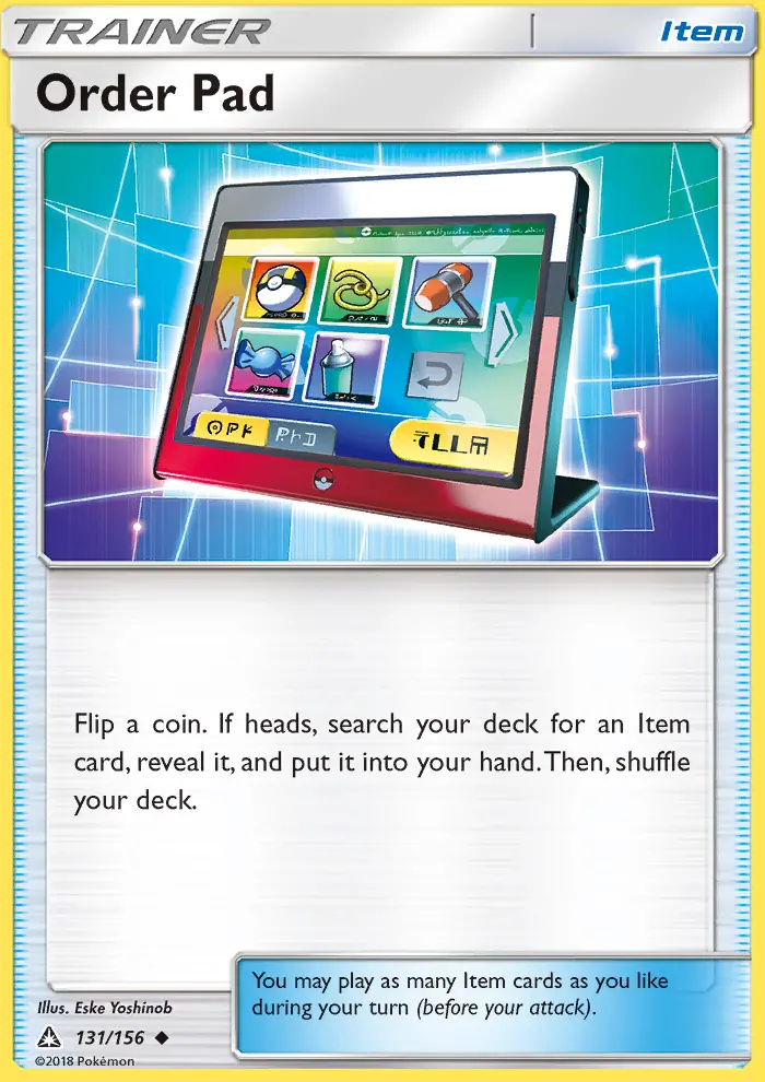Image of the card Order Pad