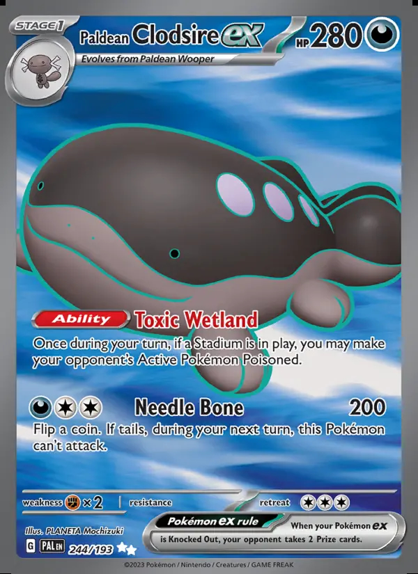 Image of the card Paldean Clodsire ex