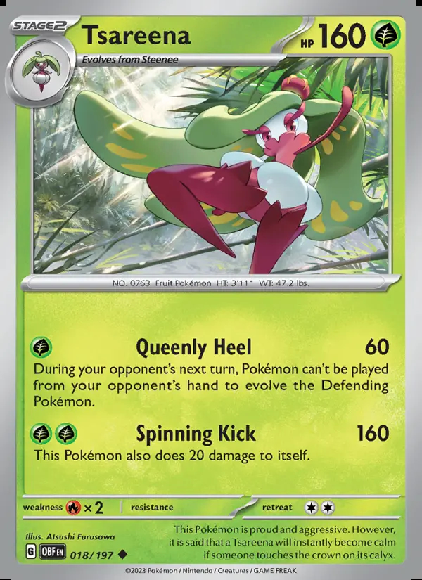 Image of the card Tsareena