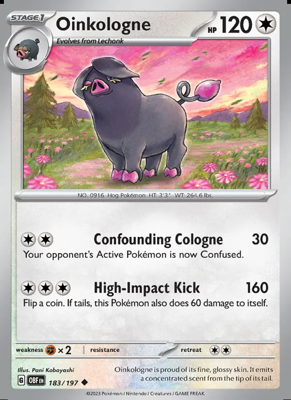 Image of the card Oinkologne