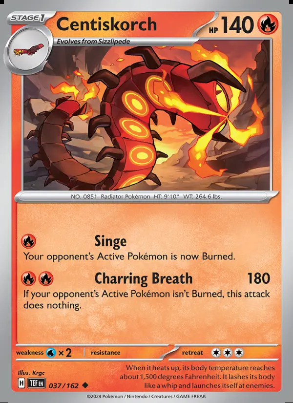 Image of the card Centiskorch