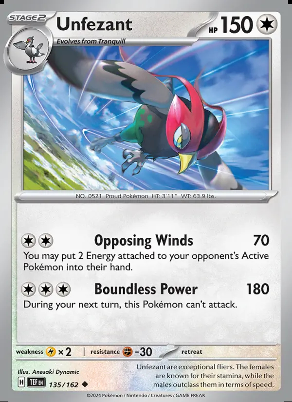 Image of the card Unfezant