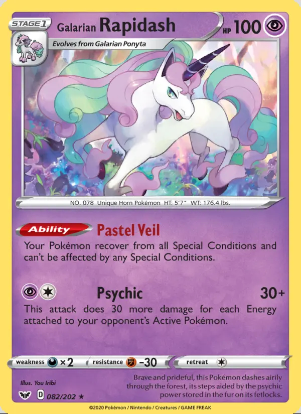 Image of the card Galarian Rapidash