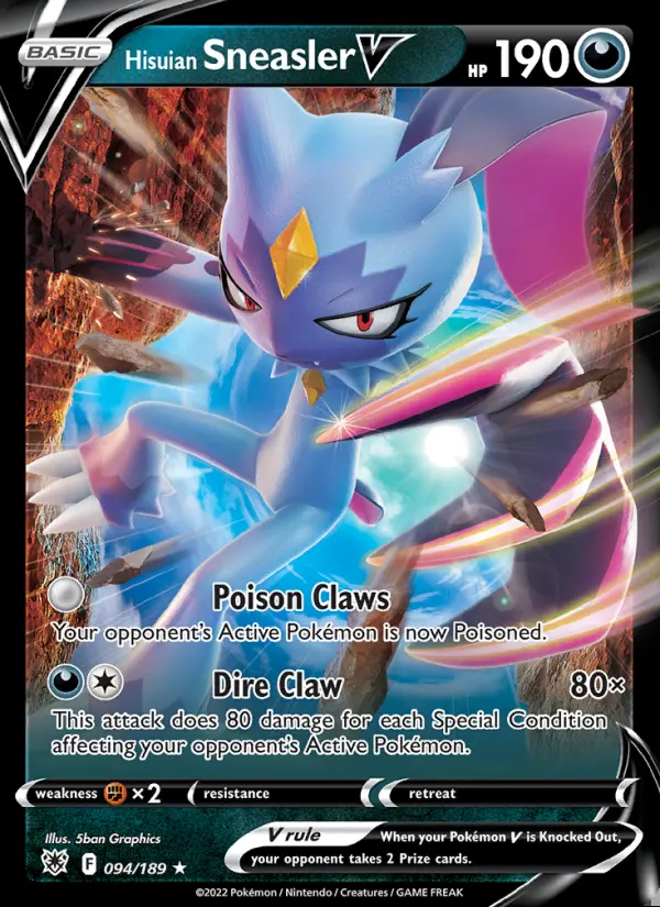Image of the card Hisuian Sneasler V
