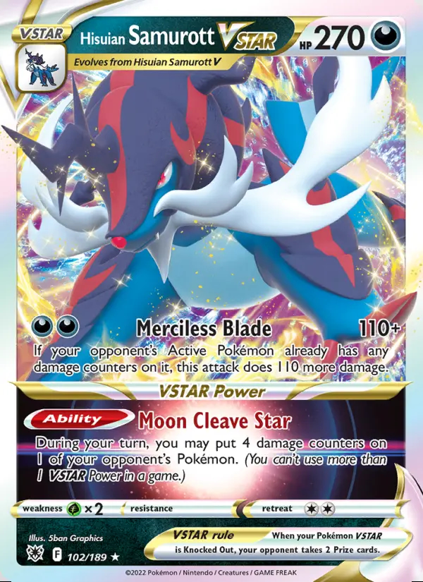 Image of the card Hisuian Samurott VSTAR