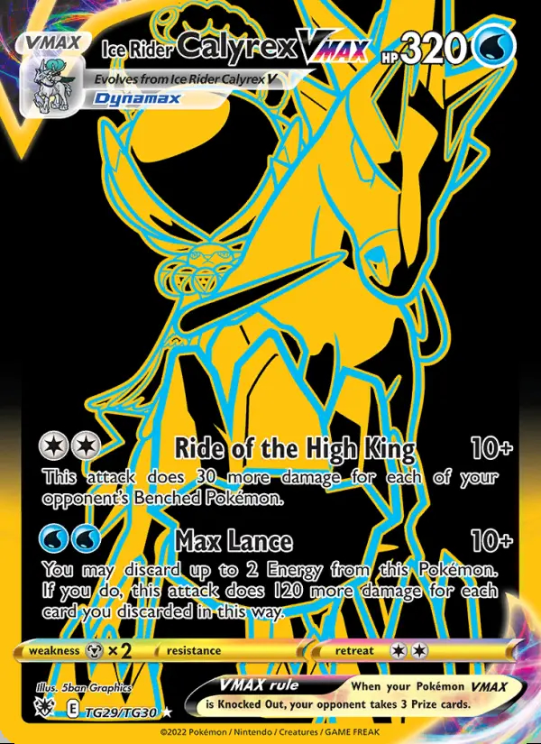 Image of the card Ice Rider Calyrex VMAX