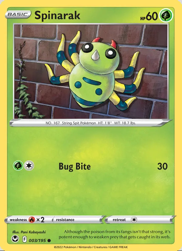 Image of the card Spinarak