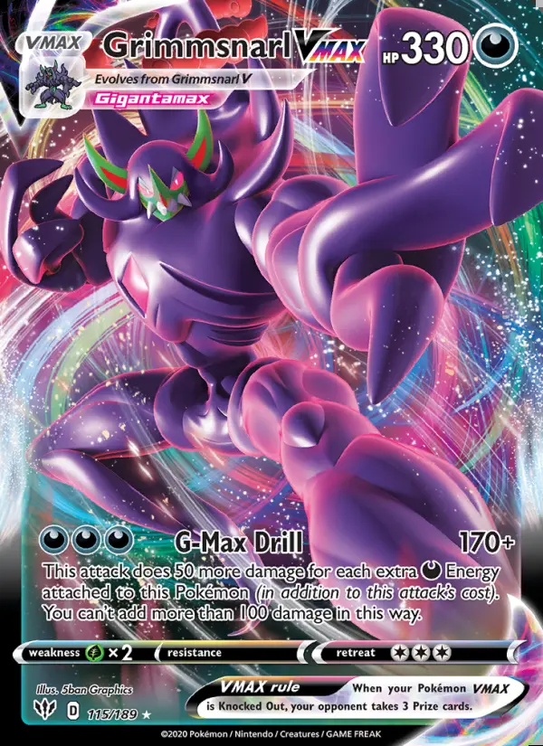 Image of the card Grimmsnarl VMAX