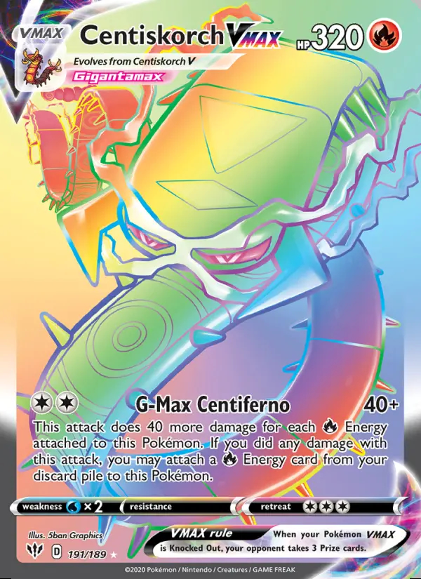 Image of the card Centiskorch VMAX