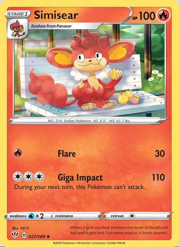 Image of the card Simisear