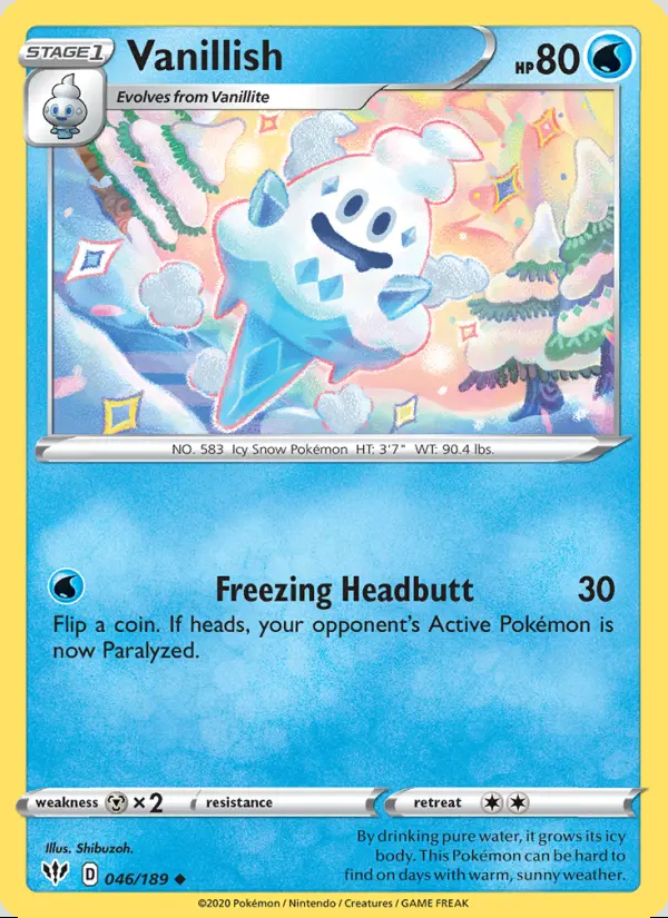 Image of the card Vanillish