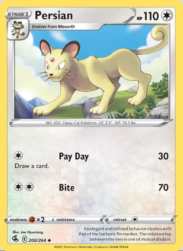 Image of the card Persian