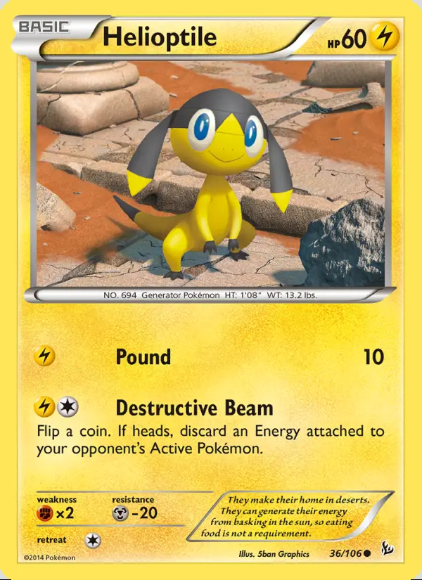 Image of the card Helioptile